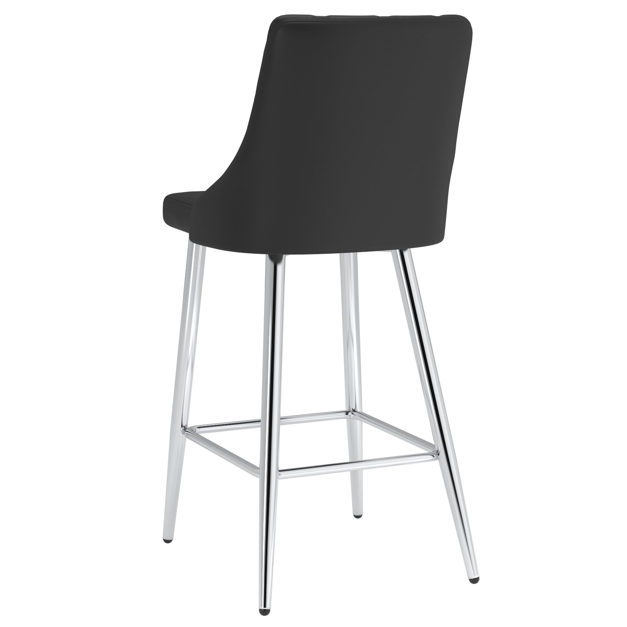 Devo 26" Counter Stool, Set of 2, in Black 203-087BK