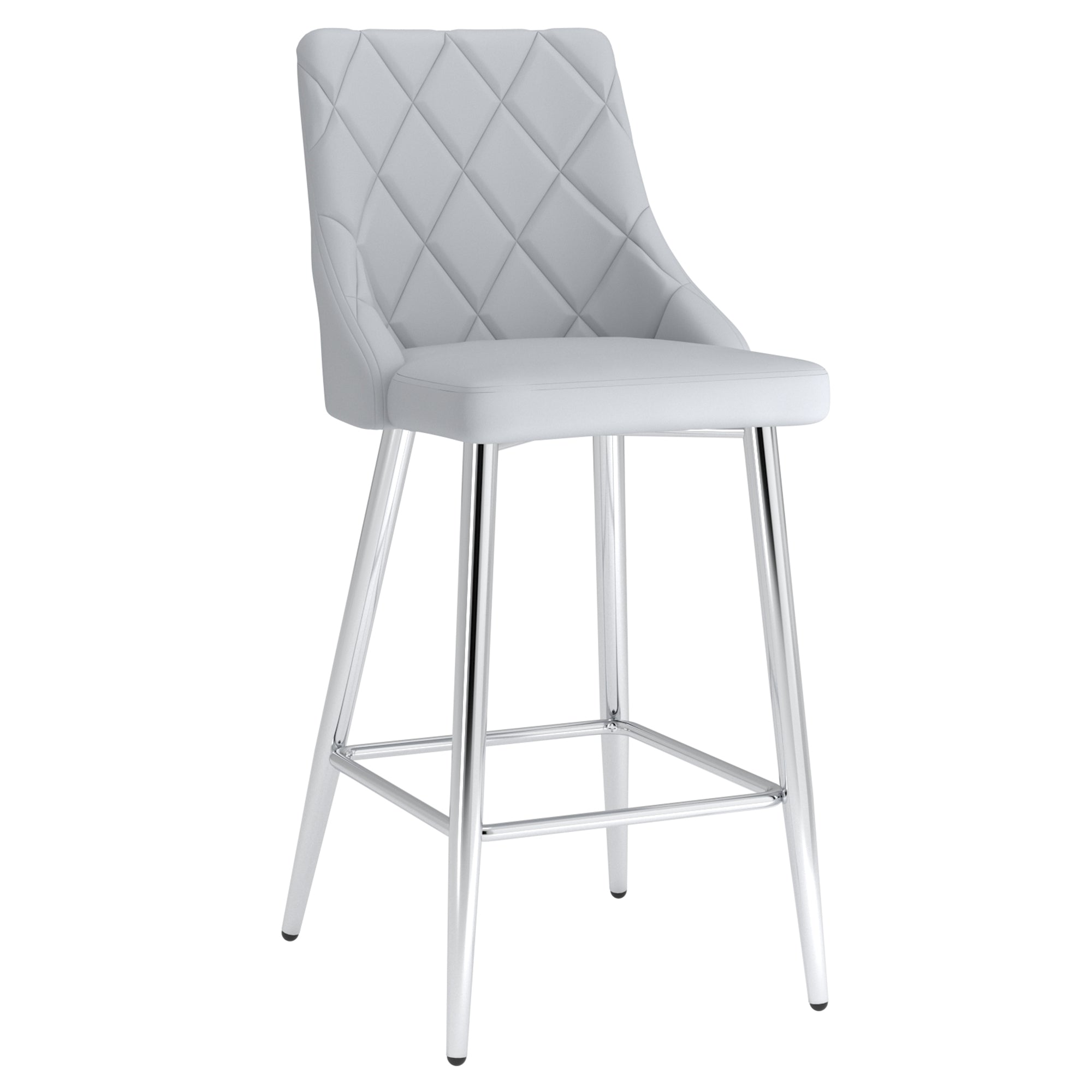 Devo 26" Counter Stool, Set of 2, in Light Grey  203-087LG