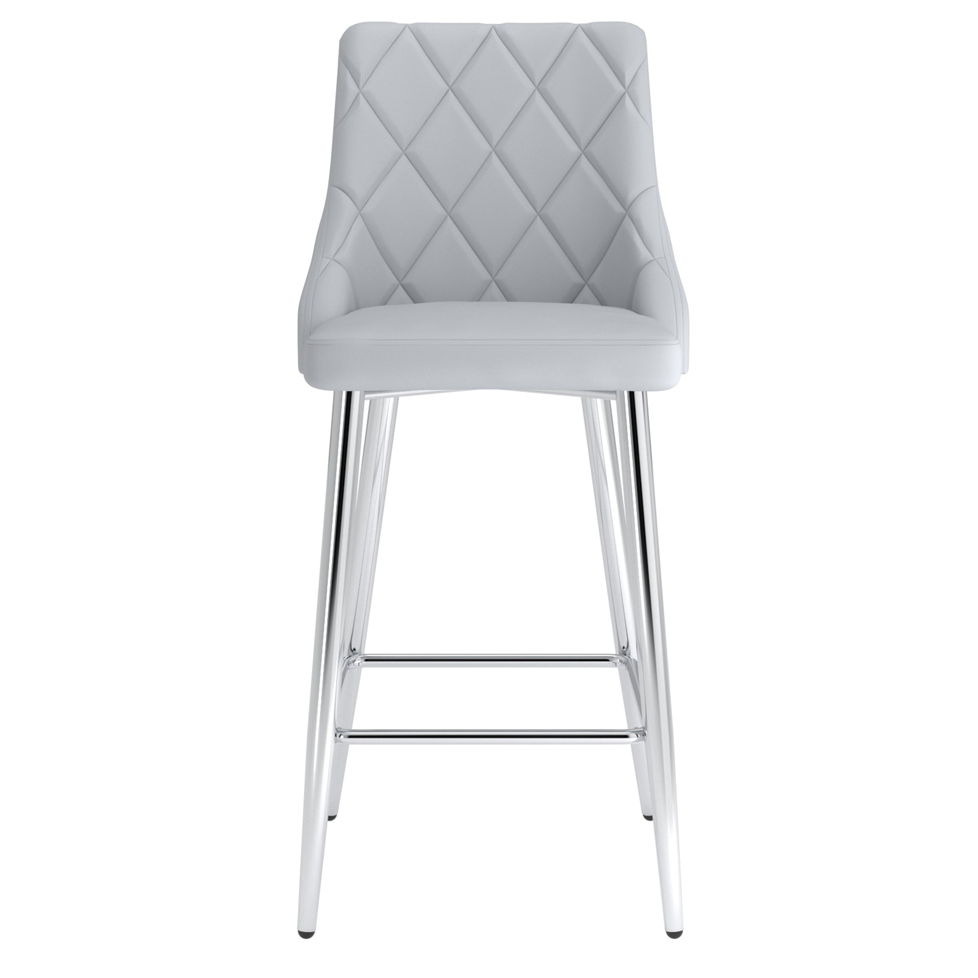 Devo 26" Counter Stool, Set of 2, in Light Grey 203-087LG
