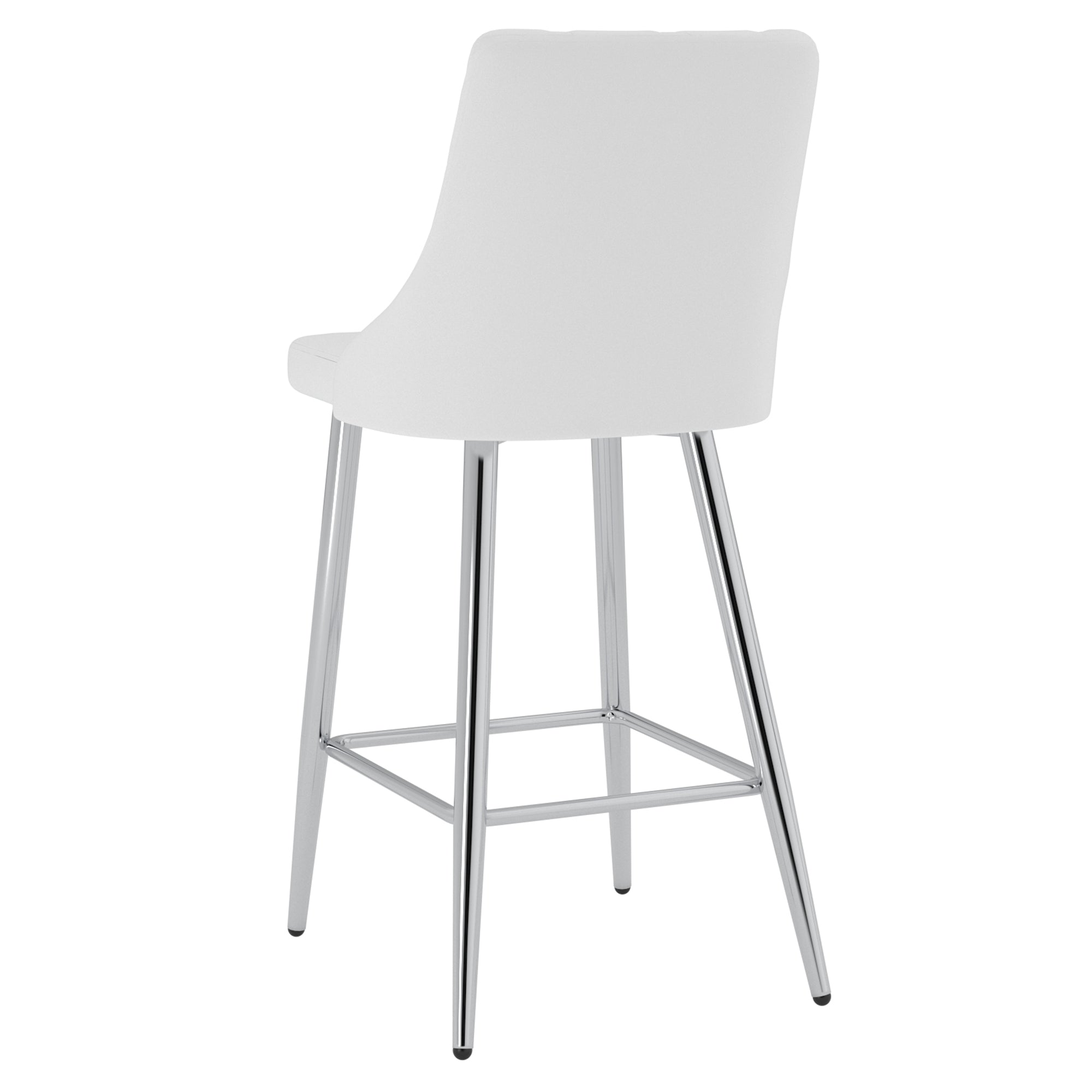 Devo 26" Counter Stool, Set of 2, in White 203-087WT