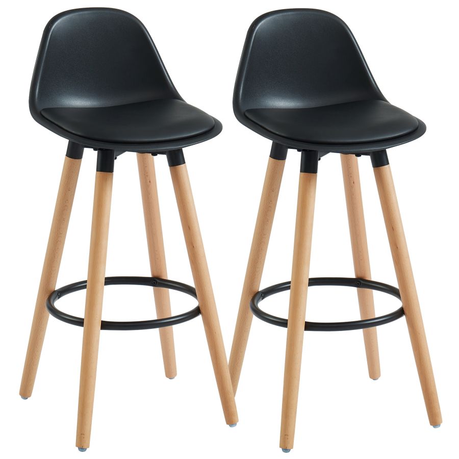 Diablo 26'' Counter Stool, set of 2 in Black 203-352BK