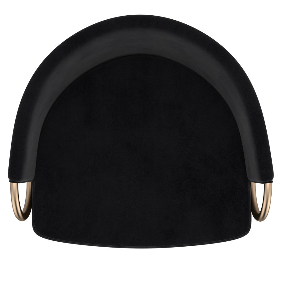 Lavo 26" Counter Stool, Set of 2 in Black and Gold 203-560BLK