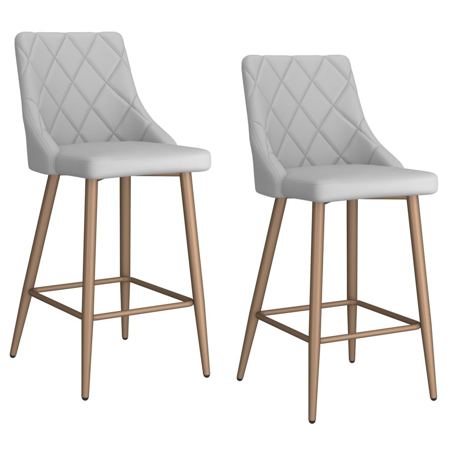 Antoine 26" Counter Stool, Set of 2, in Light Grey 203-573LG