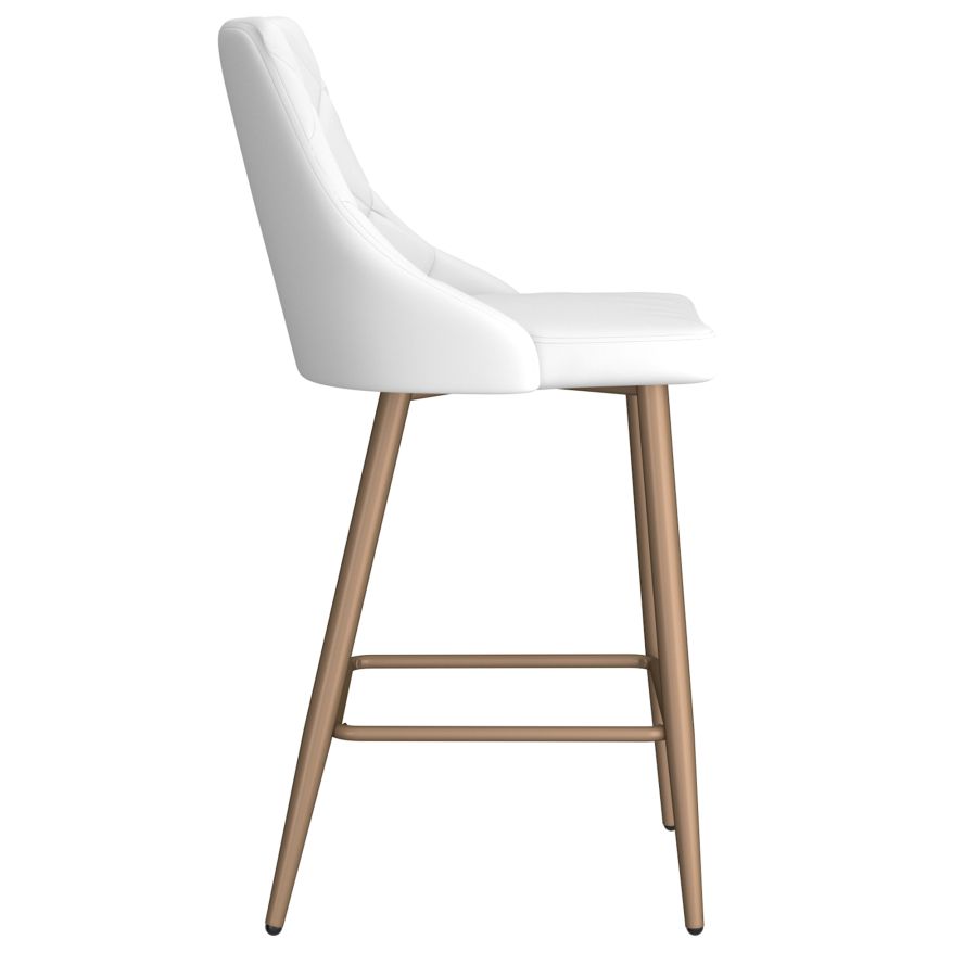 Antoine 26" Counter Stool, Set of 2, in White 203-573WT