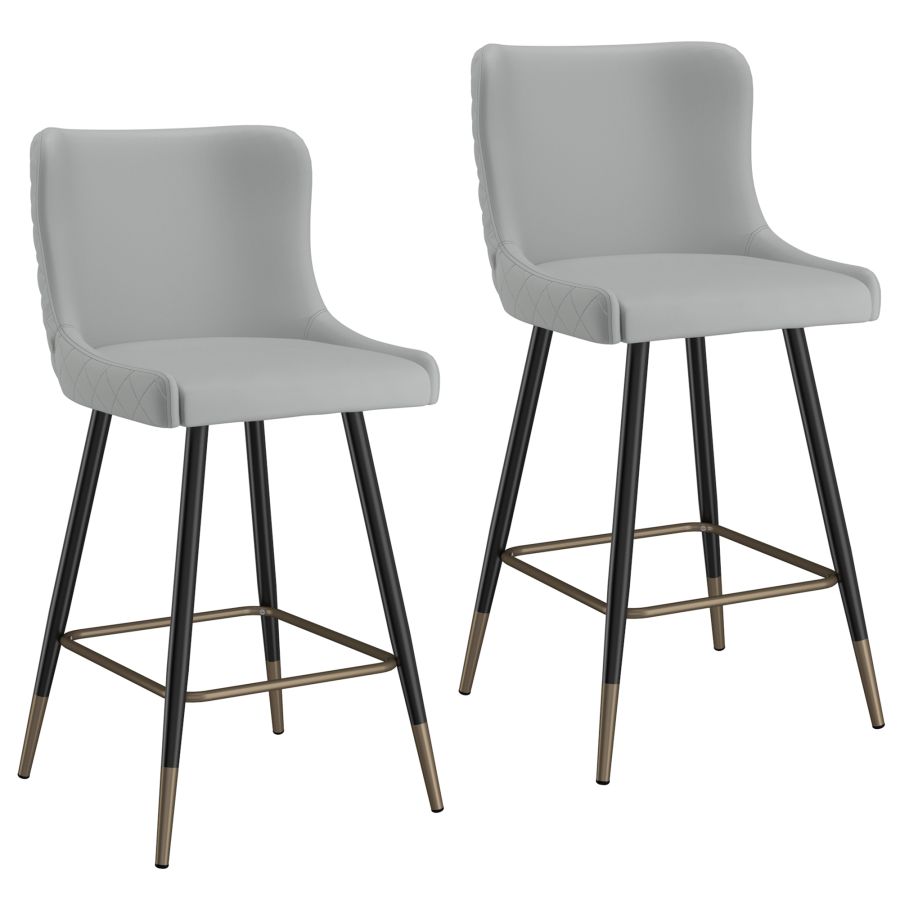 Xander 26" Counter Stool, Set of 2, in Light Grey 203-620LG