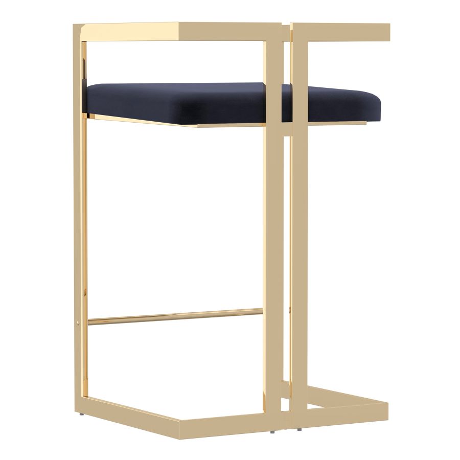 Cosmo 26" Counter Stool in Black and Gold 203-625BK_GL