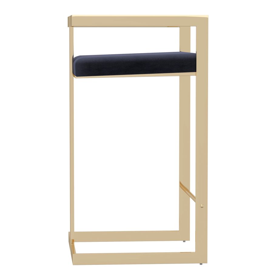 Cosmo 26" Counter Stool in Black and Gold 203-625BK_GL