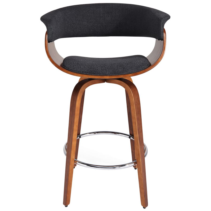 Holt 26" Counter Stool in Charcoal and Walnut 203-981CH