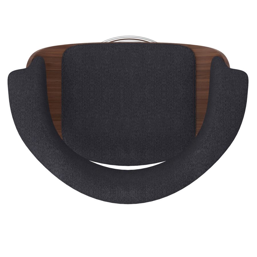 Holt 26" Counter Stool in Charcoal and Walnut 203-981CH