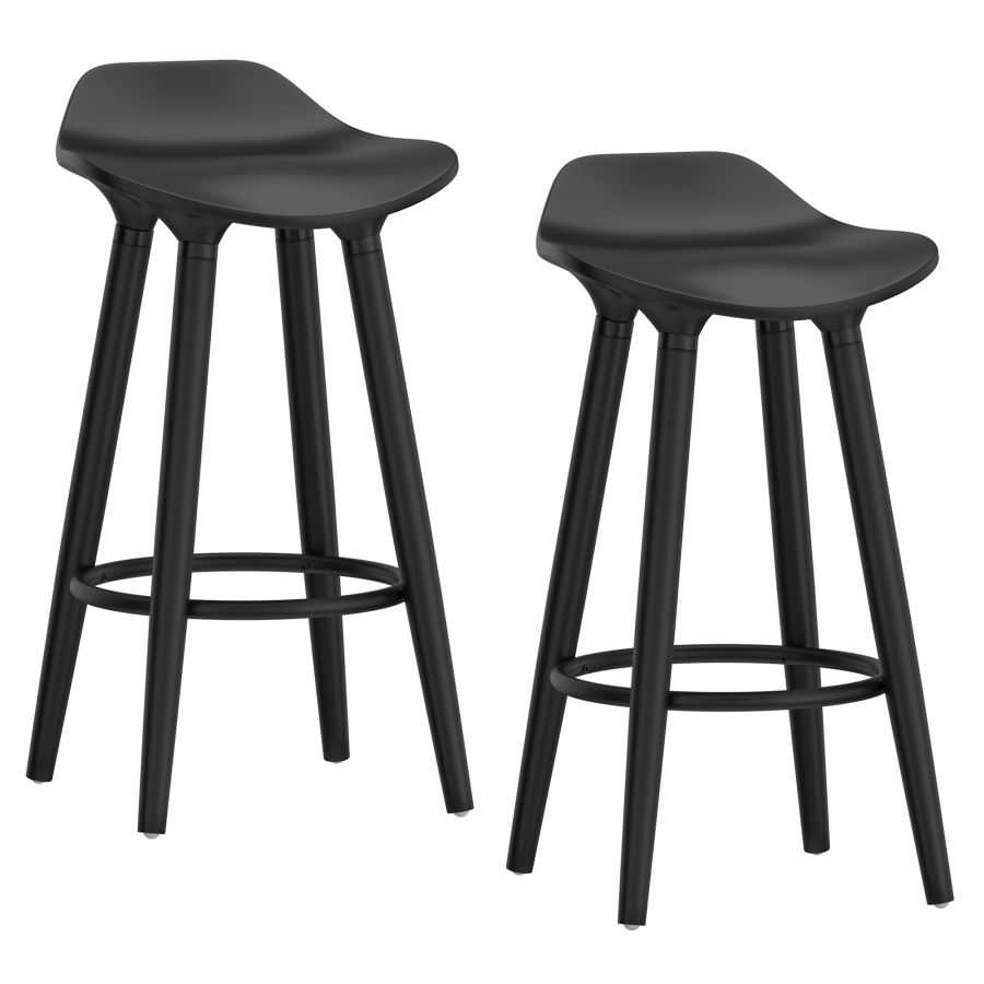 Trex 26" Counter Stool, Set of 2 in Black 203-990BK