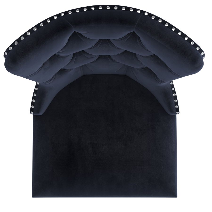 Solara/Hollis 5pc Dining Set in Chrome with Black Chair 207-160_614BLK