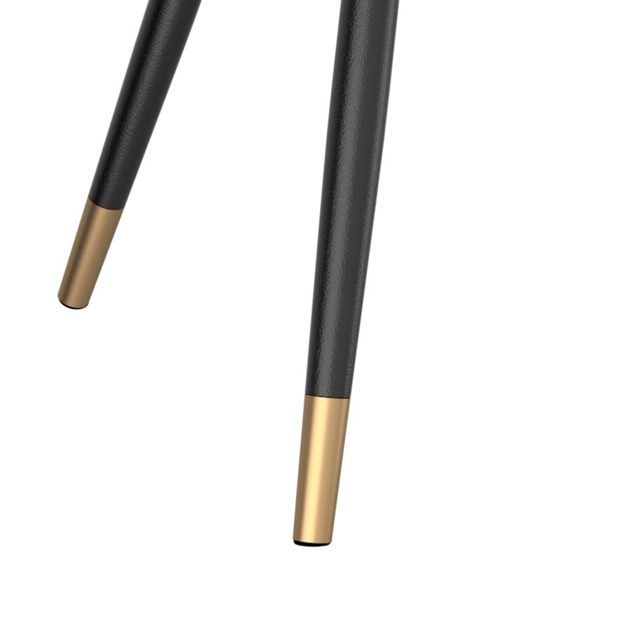 Emery/Xander 7pc Dining Set in White with Black Chair 207-294REC_620BK