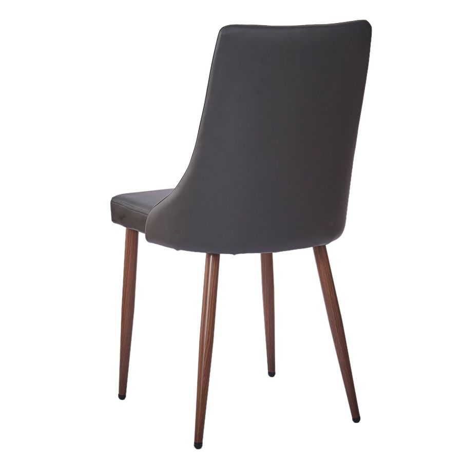 Franco/Cora 5pc Dining Set in Walnut with Black Chair 207-454WA_182PUBK