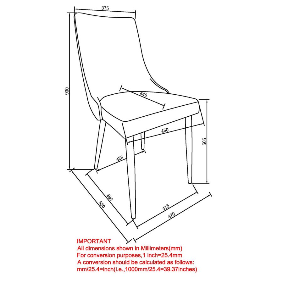 Stark/Venice 7pc Dining Set in Black with Beige Chair 207-535BK_536BG