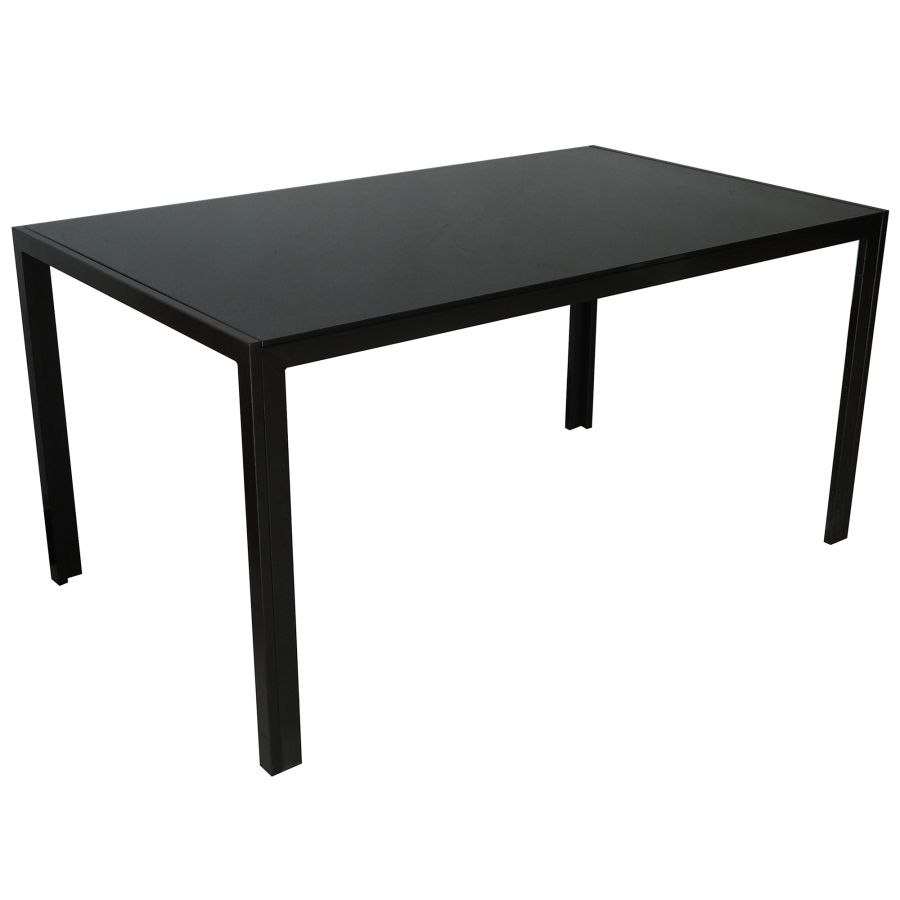 Contra/Maxim 7pc Dining Set, Black/Black 207-843BK/489BK