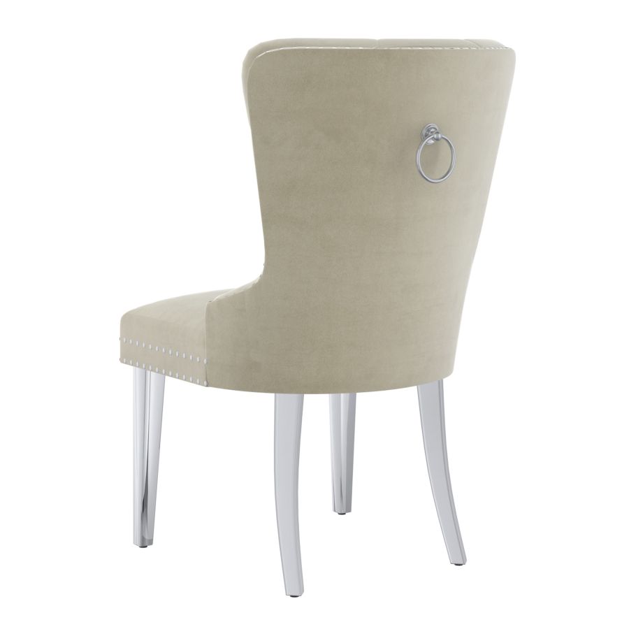 Eclipse/Hollis 7pc Dining Set in Black with Ivory Chair 207-860BLK_614IV