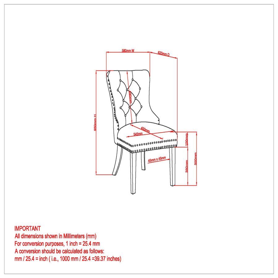 Eclipse/Hollis 7pc Dining Set in Black with Ivory Chair 207-860BLK_614IV