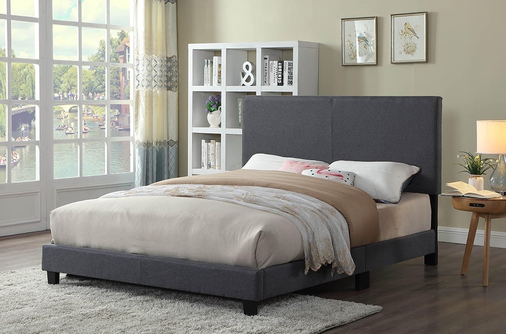 Grey Adjustable Headboard & Bed 2110