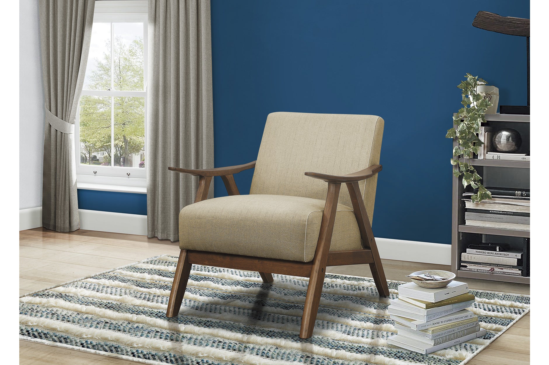 Damala Textured Fabric Sofa Set Light Brown 1138BR