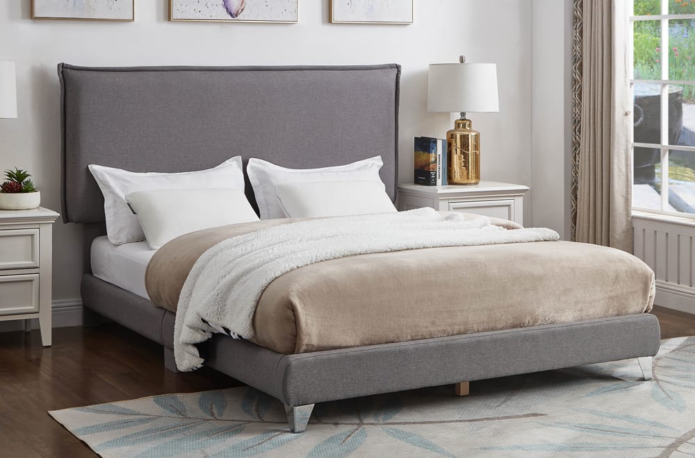 Discontinued Grey Adjustable Headboard & Bed 2172