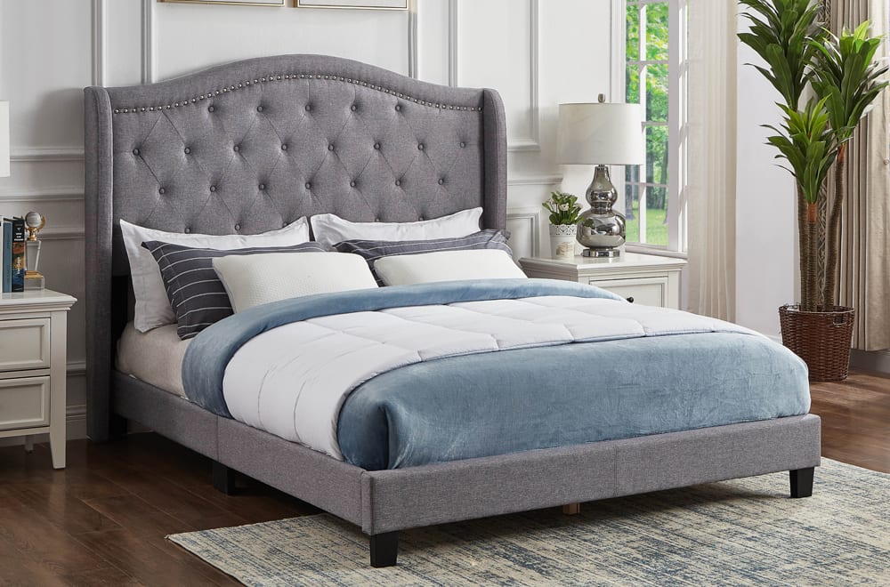 Grey Platform Bed 2173G