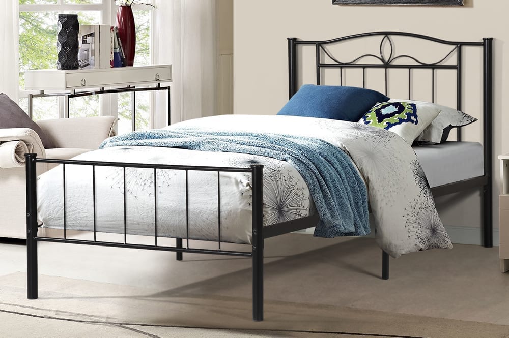 Black Platform Bed T2310