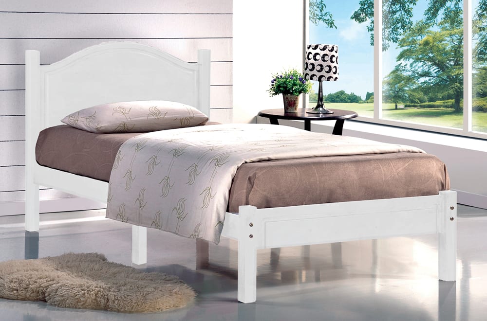 Platform Bed White 2342