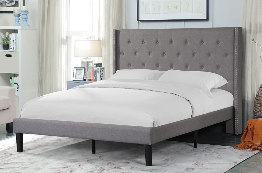 Grey Platform Bed T2352G