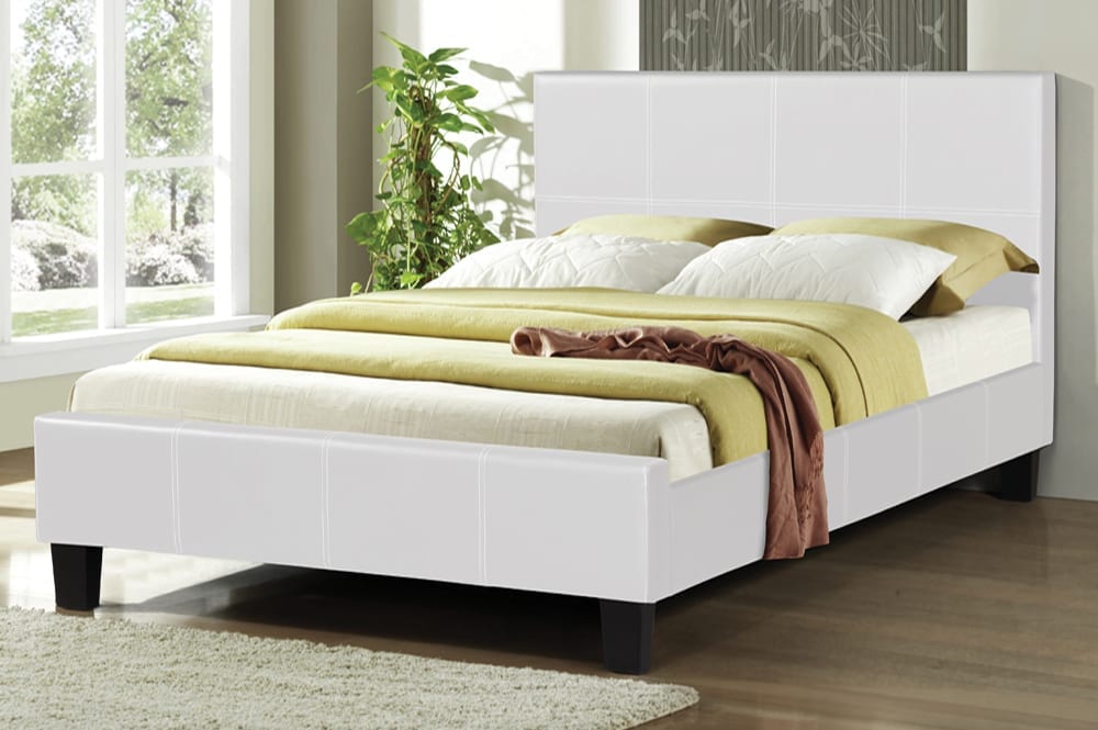 White Platform Bed T-2361W