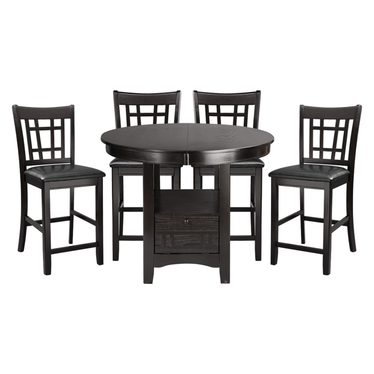 Junipero Counter Height Dining Set Dark Cherry 2423-36