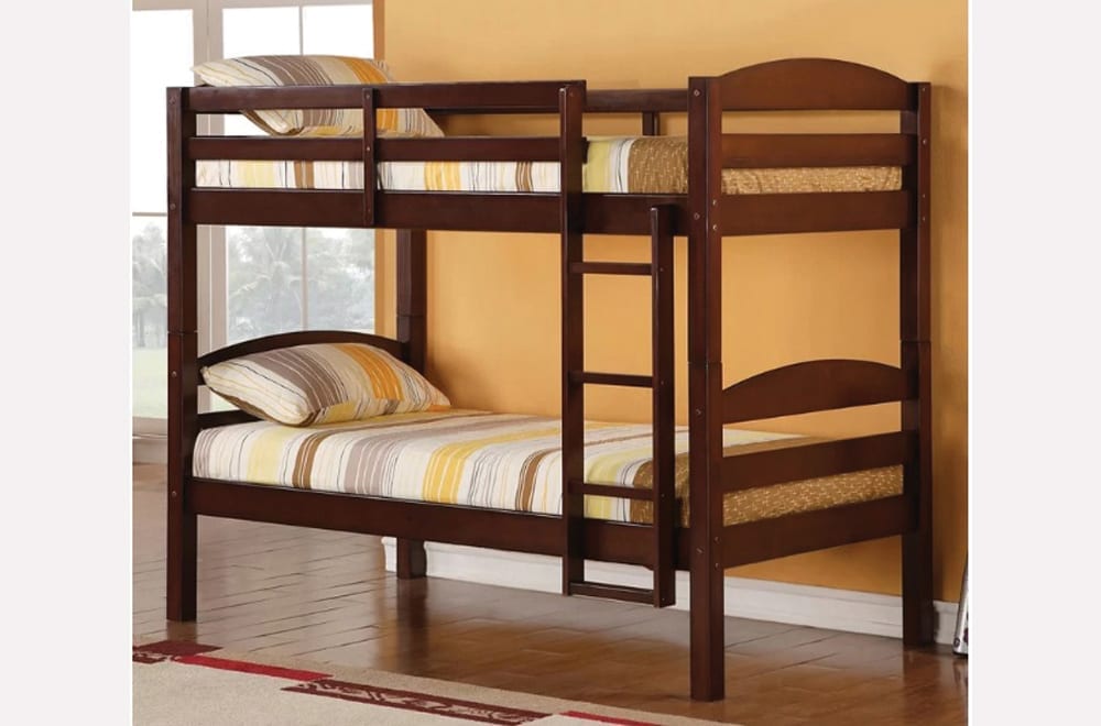 Twin over Twin Splittable Bunk Bed Espresso 2508E