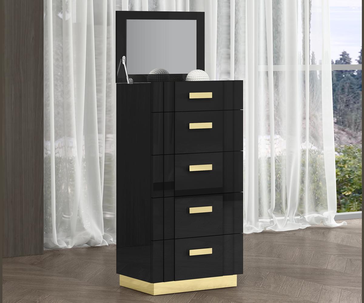 Glamour Bedroom Collection Black SB809