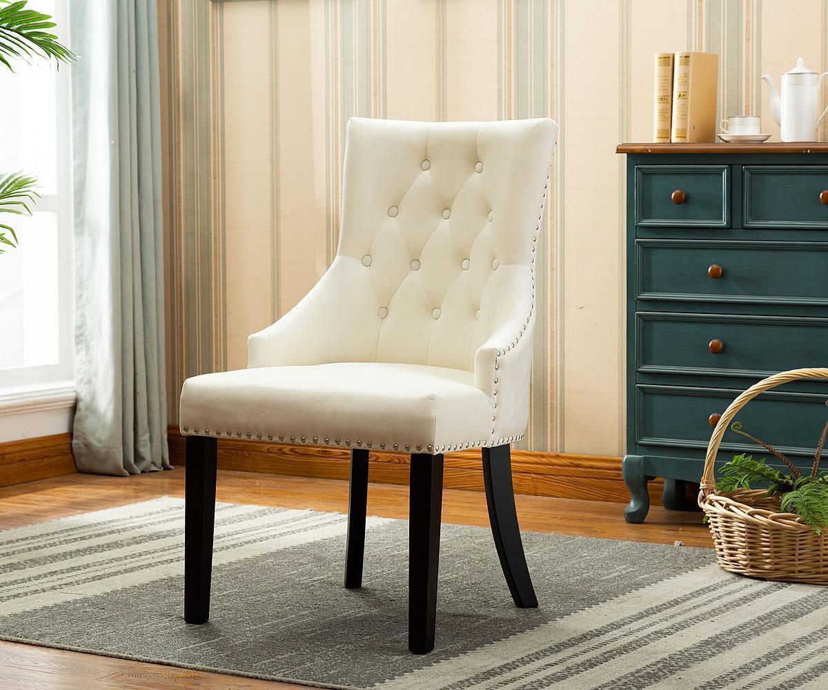 Pansy Chairs Set Of 2 Beige YD-300-BE