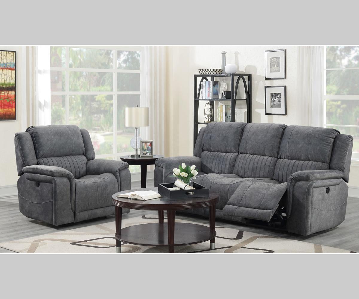 Washington Sofa Set Grey 6129