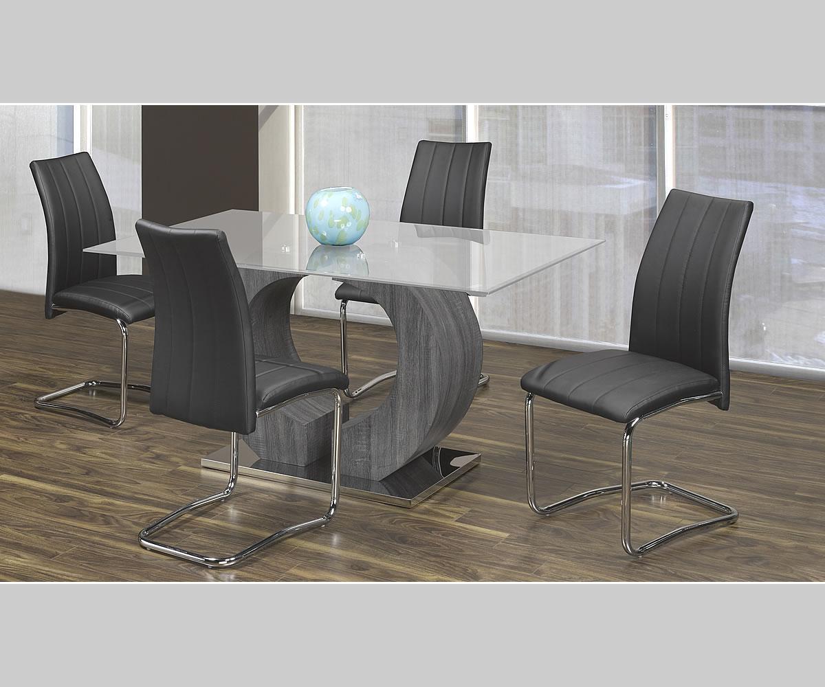 Napa 5 pc Dining Set Black T-324