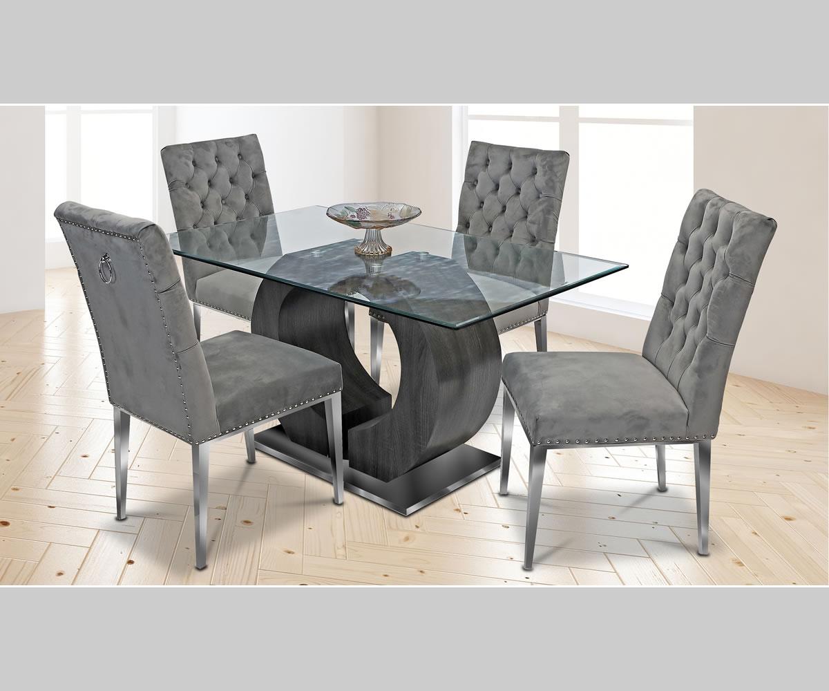 Jennifer Dining Set Grey REG324