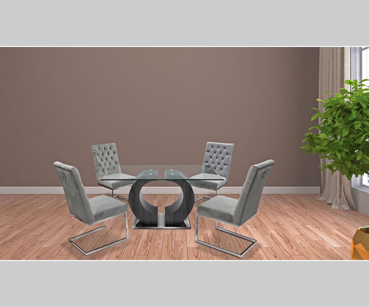 Kristifer Dining Set Grey MEG324