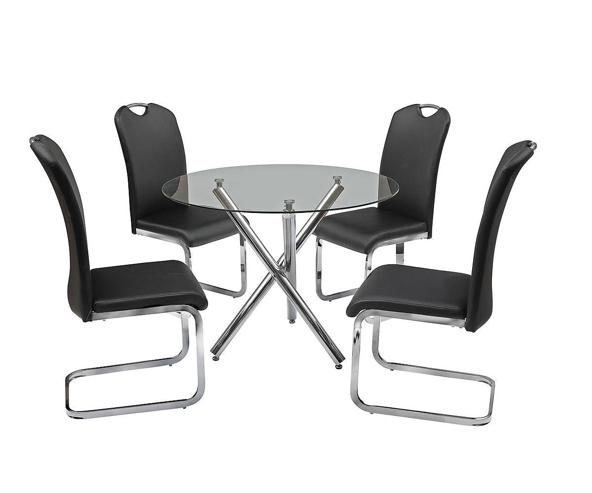 Amy Dining Set Black LOR811