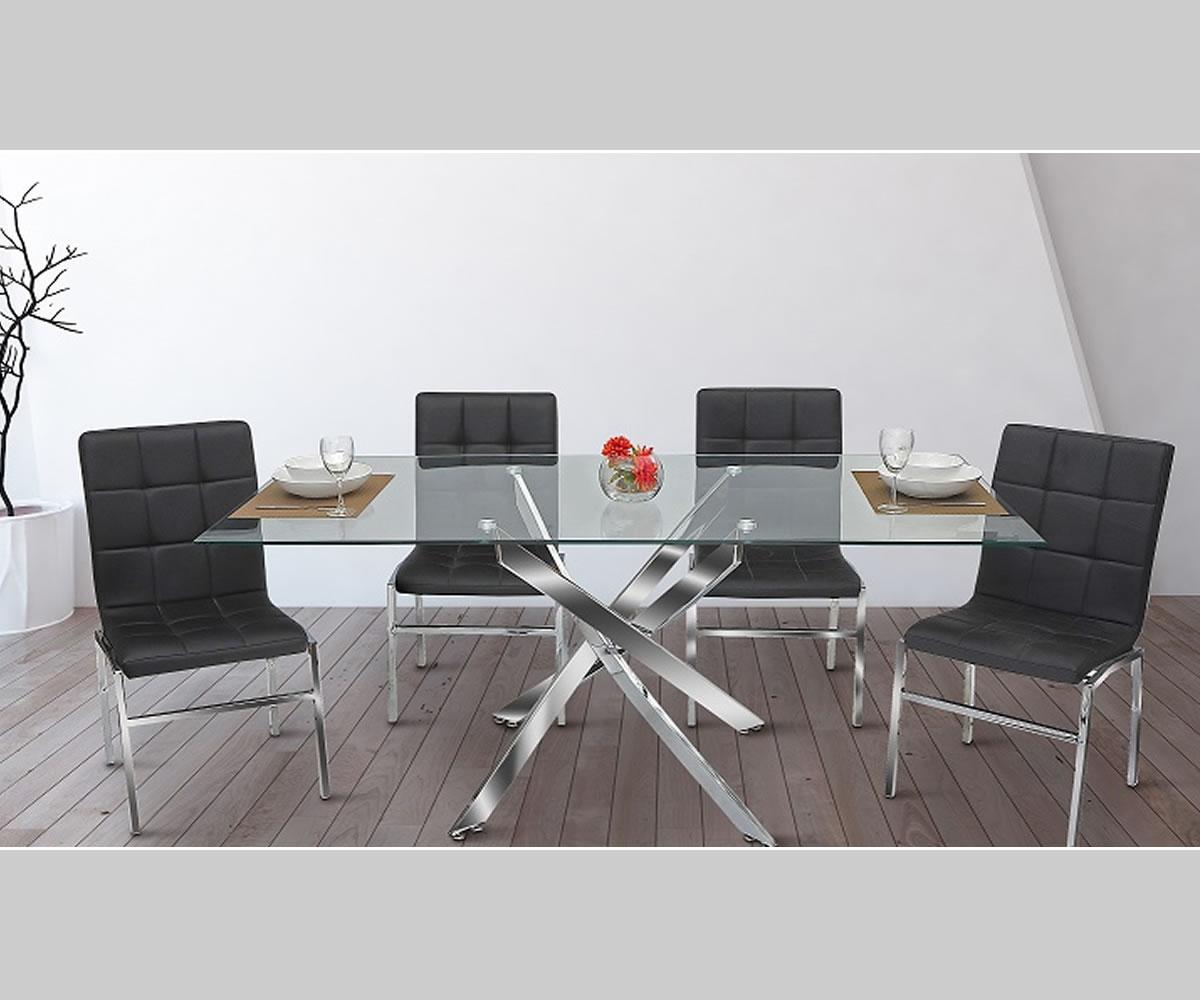 Dustin Dining Set Black 871