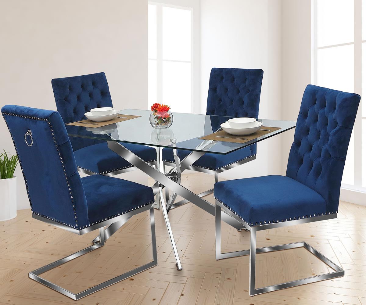 Wella Dining Set Blue MEG861