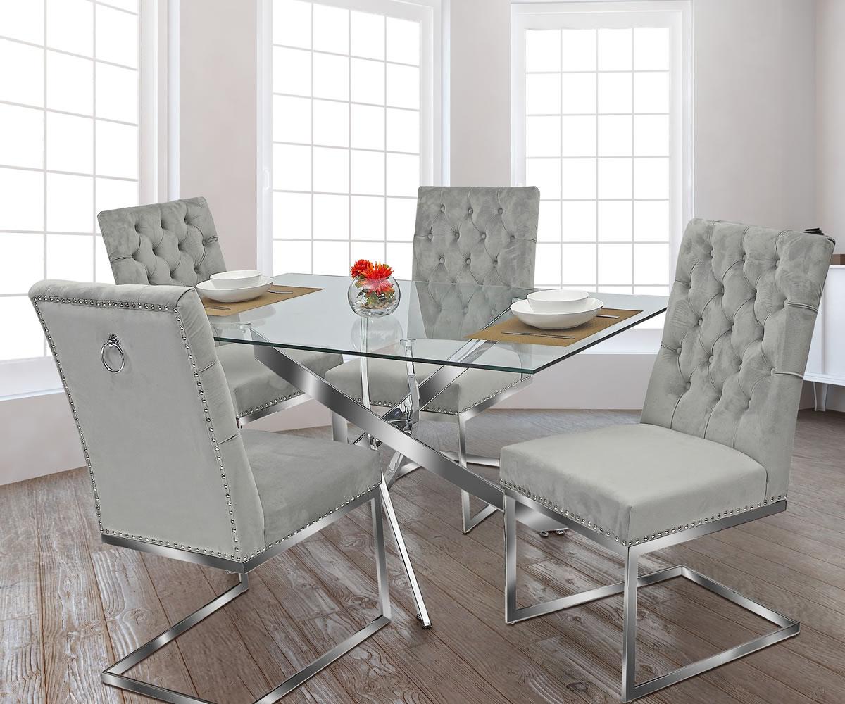 Wella Dining Set Grey MEG861
