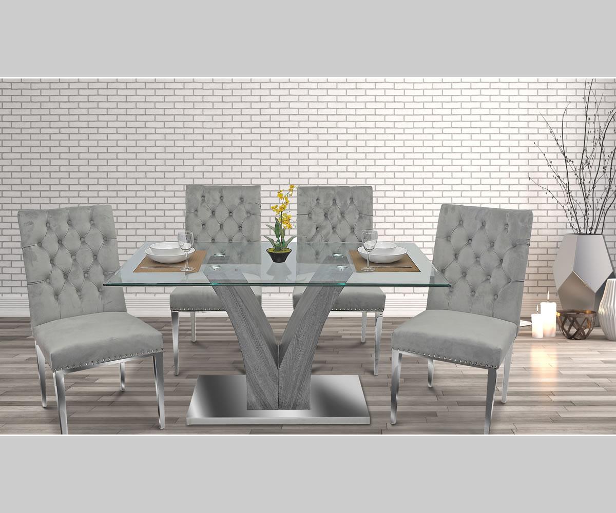 Kelly Dining Set Grey REG7500