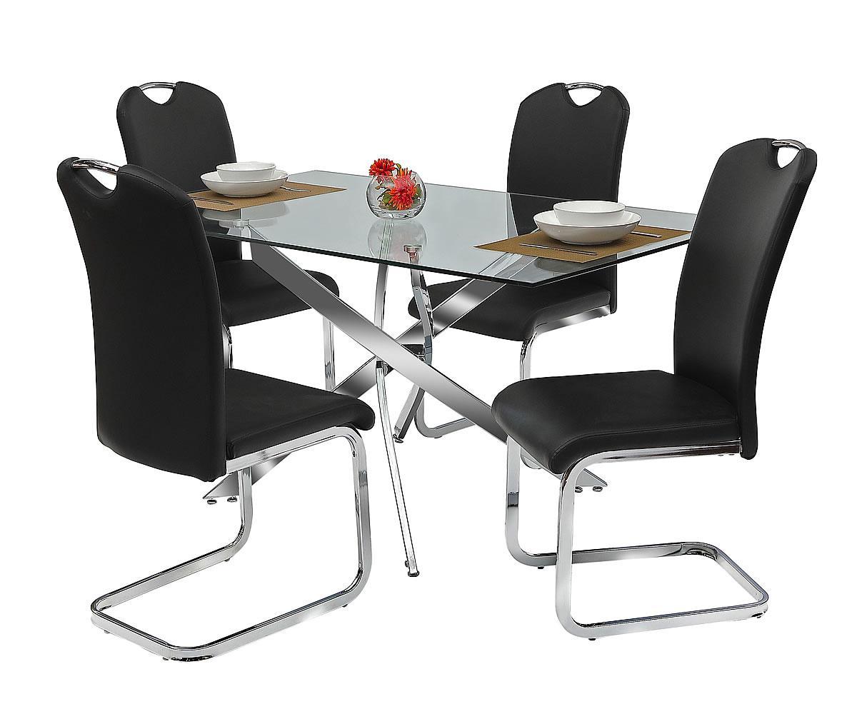 Bruno Dining Set Black LOR861