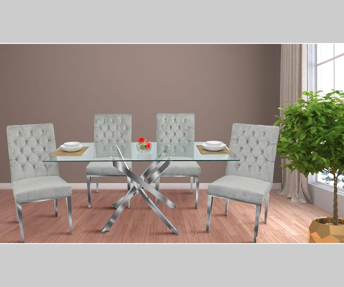 Marly Dining Set Grey REG871