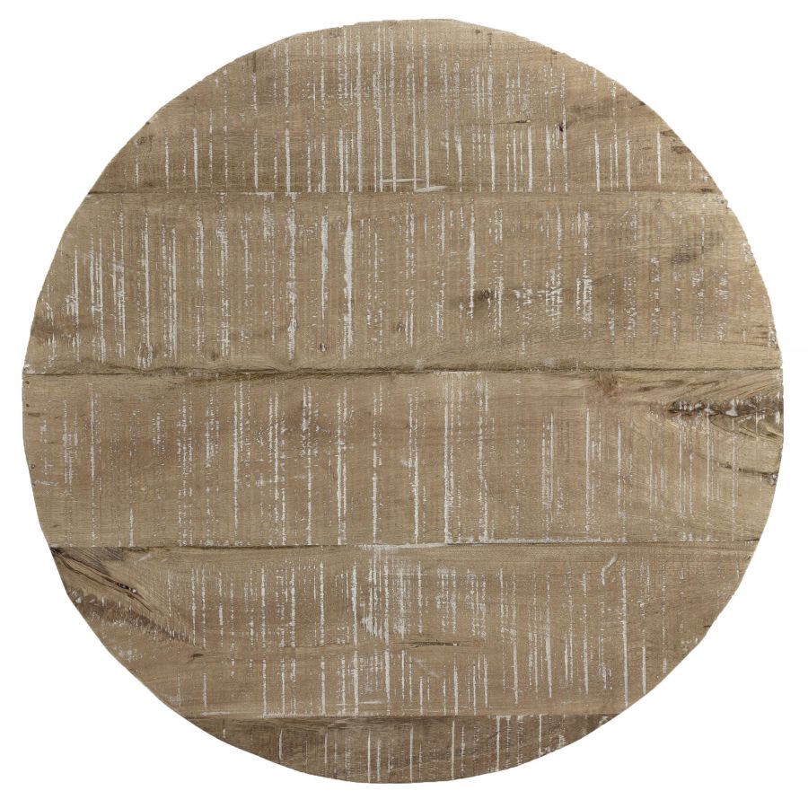 Avni Round Coffee Table in Distressed Natural 301-619NT