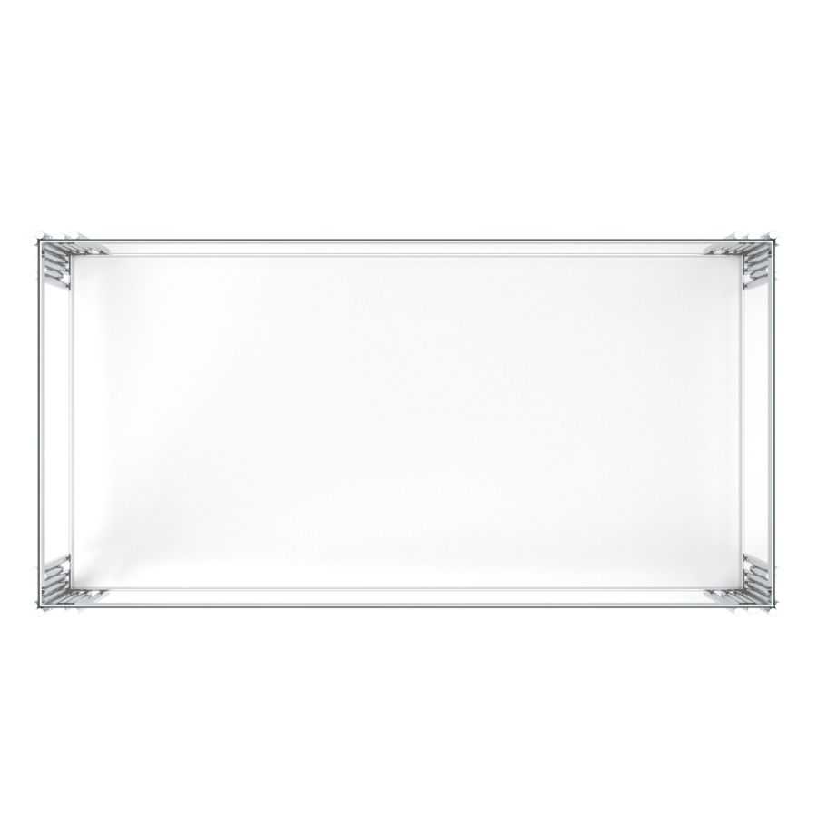 Estrel Rectangular Coffee Table in Silver 301-630CH