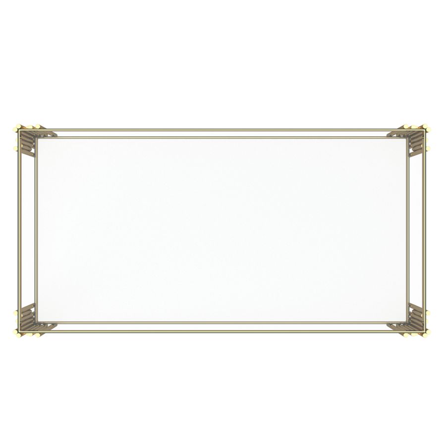 Estrel Rectangular Coffee Table in Gold 301-630GL