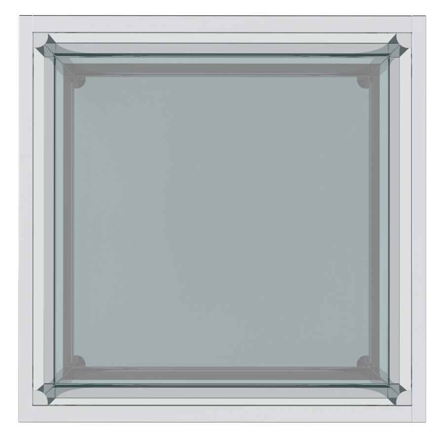 Casini Large Square Coffee Table in Silver 301-632CH_L
