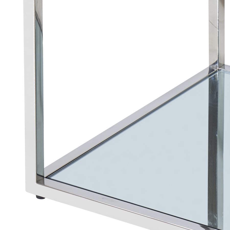 Casini Large Square Coffee Table in Silver 301-632CH_L