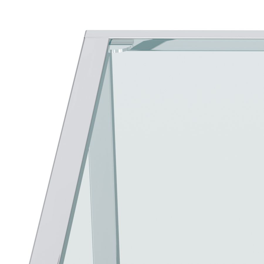 Casini Large Square Coffee Table in Silver 301-632CH_L